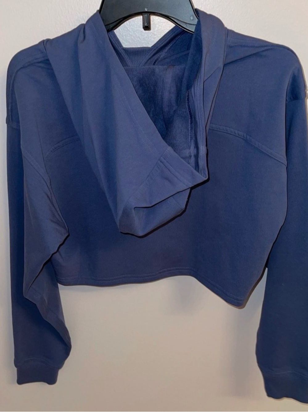 lululemon athletica all yours Cropped Hoodie in Slate Blue - Picture 5 of 6